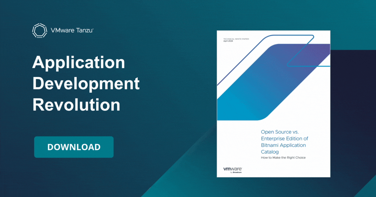 Open Source vs. Enterprise Edition of Bitnami Application Catalog